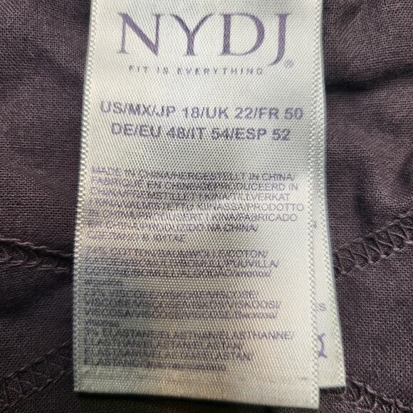 NYDJ Denim Jeans Womens 18 Gray Ami Skinny Snake Print Lift Tuck Stretch Pants - Picture 5 of 11